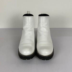 Steve Madden, Women’s White Heeled Boot, Size 9